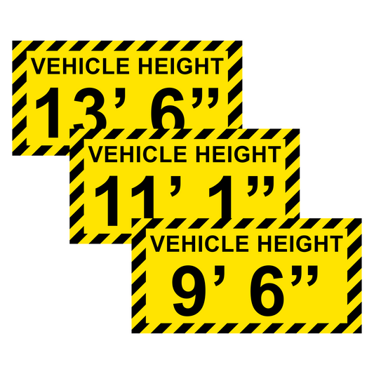 Why Labeling Fleet with Height Stickers is Essential
