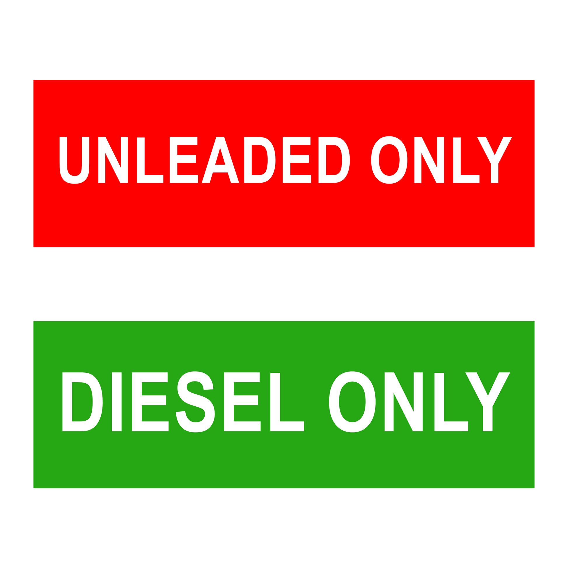 Pair - DIESEL FUEL ONLY Vinyl Decals Stickers | Labels Truck - Foto 7