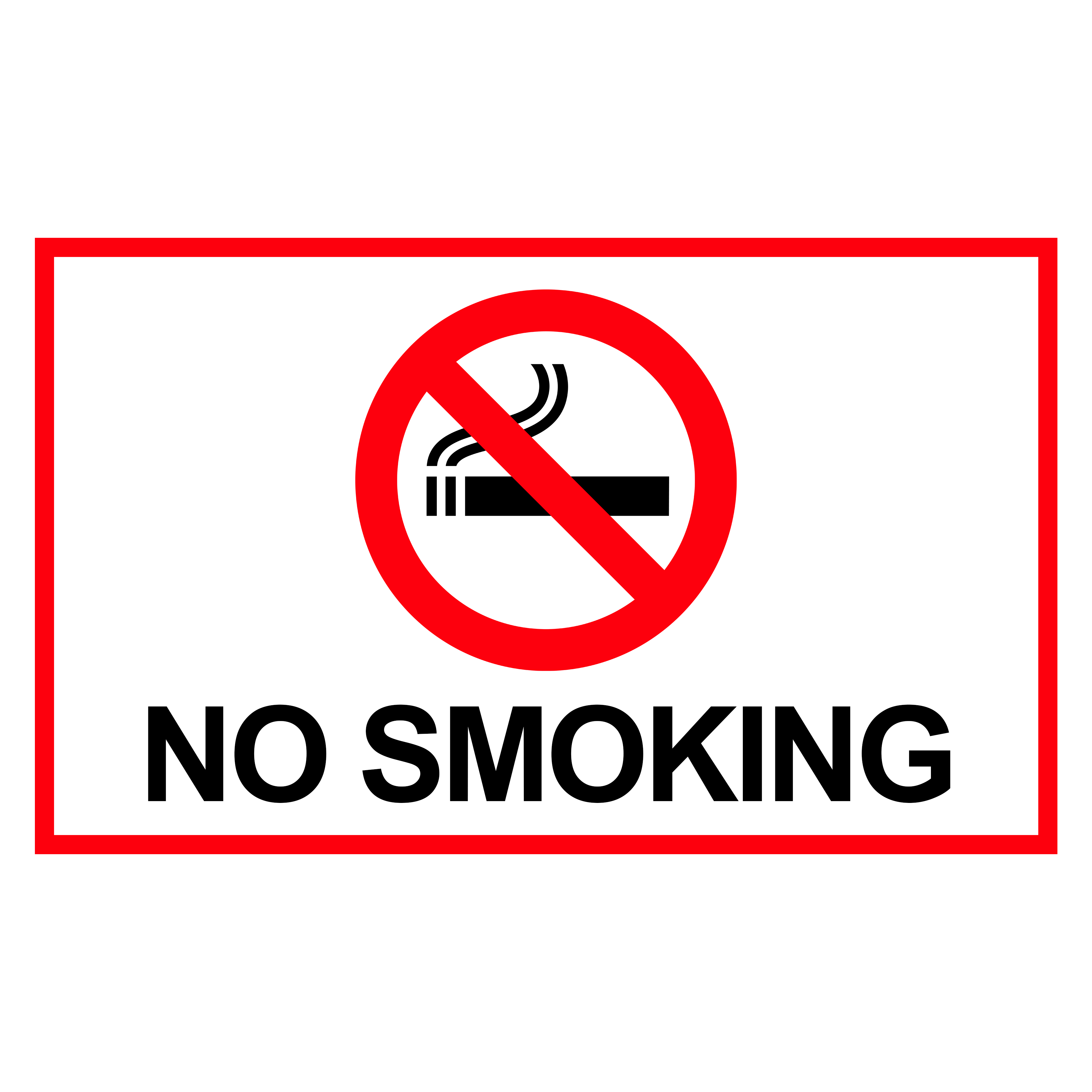 No Smoking Sticker for Workplace Safety – Code10